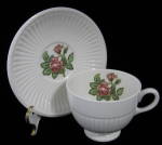 Wedgwood Cup and Saucer Moss Rose Ironstone Vintage