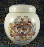 Charles And Diana Royal Wedding Tea Caddy Sadler England 1981