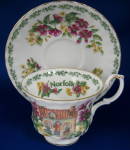 Click here to enlarge image and see more about item 2968a: Royal Albert Cup and Saucer Norfolk English Cottages