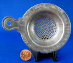 Tea Strainer Tin Endicott Johnson Shoes 1920 NY