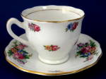 Click to view larger image of Cup and Saucer Rosebuds Floral Sprays Colclough Demi (Image3)