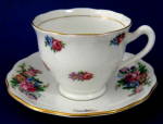 Click to view larger image of Cup and Saucer Rosebuds Floral Sprays Colclough Demi (Image4)