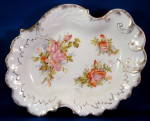 Antique Grimwades Large Bowl Roses Embossed Gold Trim