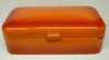Click here to enlarge image and see more about item 3557: Bread Bin or Bread Box English Enamel
