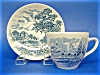 Click here to enlarge image and see more about item 409: Wedgwood Blue Transferware Cup & Saucer