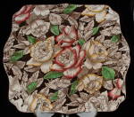 Myott Bermuda Chintz Tab Handled Cake Plate Antique