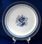 Dinner Plate Blue Transferware Sandown Floral Phillips for Lawleys