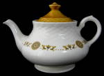 Mid CenturyTeapot Wedgwood Gold Medallion Retro Tea Pot 1960s