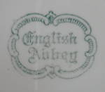 Click to view larger image of Plate English Abbey Blue Transferware T S and T Dinner (Image3)