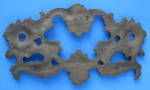 Click to view larger image of Antique Hardware Brass Drawer Plate Flowers England Architectural (Image3)