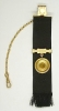 Click here to enlarge image and see more about item 4474: Pocket Watch Fob Ribbon Engraved Disc