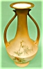Click here to enlarge image and see more about item 4504: Warwick USA Pottery Tall Pine Cone Vase
