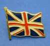 Click here to enlarge image and see more about item 4505: Pin Union Jack English Flag Enameled Metal