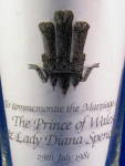 Click to view larger image of Glass Royal Wedding Charles And Diana 1981 Drinking (Image3)