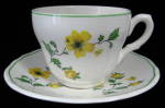 Wedgwood Caroline Cup And Saucer Buttercups Ironstone