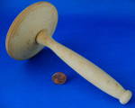 Click here to enlarge image and see more about item 4560: Treen English Herb Masher Concentric Circles Antique