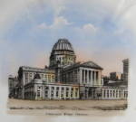 Click to view larger image of Victorian Souvenir Plate Chicago Post Office Pre WWI (Image2)