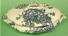 Click here to enlarge image and see more about item 4610a: Casserole Victorian Blue Transferware Tureen Antique