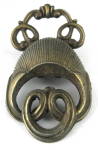 Click here to enlarge image and see more about item 464: Antique Bronze Drawer Pulls Set of 4 Fancy Victorian UK