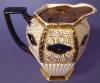Click here to enlarge image and see more about item 4684: Pitcher Staffordshire England Imari Gaudy Jug Britannia