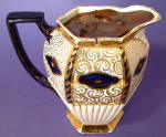 Click to view larger image of Pitcher Staffordshire England Imari Gaudy Jug Britannia (Image2)
