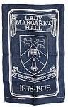 Click here to enlarge image and see more about item 4747a: Tea Towel Lady Margaret Hall Oxford England 100 Anniv