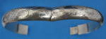 Click to view larger image of Bangle Bracelet Sterling Silver Handmade Vintage France (Image2)