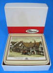 Click here to enlarge image and see more about item 5138aa: Coasters English Inns Set Of 6 Original Box Pimpernel