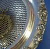 Click to view larger image of Basket Silver England Candy Calling Card Pedestal Round (Image2)