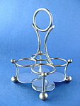 Antique Cruet Caddy Only English Silverplate Holder