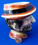 Click to view larger image of English Character Toby Jug Bearded Man in Hat Walker (Image3)