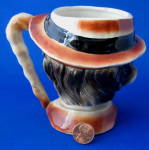 Click to view larger image of English Character Toby Jug Bearded Man in Hat Walker (Image4)