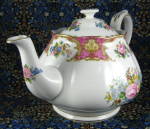 Click to view larger image of Teapot Large Royal Albert Lady Carlyle English Bone China 1980s (Image2)