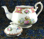 Click to view larger image of Teapot Large Royal Albert Lady Carlyle English Bone China 1980s (Image5)