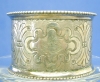 Click here to enlarge image and see more about item 5458: Napkin Ring Silver Plate Ornate