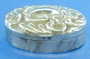 Click here to enlarge image and see more about item 5478: Snuff Box Pill Box English Hallmarked Silver