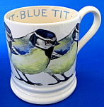 Emma Bridgewater Blue Tit Birds Mug England Ironstone
