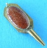 Click here to enlarge image and see more about item 5612: Pocket Watch Key Victorian Goldstone Antique