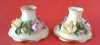 Click here to enlarge image and see more about item 5613: Candle Holders Crown Staffordshire Flowers England