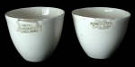 Royal Worcester Crucibles Pair Porcelain Cups Eggcups