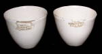 Click to view larger image of Royal Worcester Crucibles Pair Porcelain Cups Eggcups (Image3)