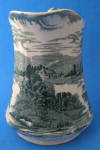 Click to view larger image of Pitcher Meakin Green Transferware Tintern Jug Antique (Image5)