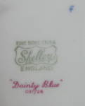Click to view larger image of Shelley China Dainty Blue Salad Plate England Floral (Image4)