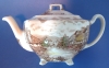 Click here to enlarge image and see more about item 5792: Teapot Transferware Johnson Bros Colored
