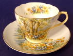 Shelley England Cup and Saucer Daffodil Time Cambridge Demi