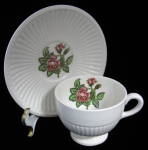 Wedgwood Moss Rose Ironstone Cup and Saucer England