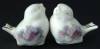 Click here to enlarge image and see more about item 5845d: Salt and Pepper Birds Hydrangea Royal Patrician England