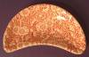 Click here to enlarge image and see more about item 5860: Bone Dish Red Chintz Staffordshire Flower England