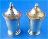 Click here to enlarge image and see more about item 589: Sterling & Gold Wash Salt & Pepper Shakers
