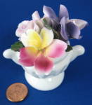 Flower Posy Bone China Violets England Hand Made